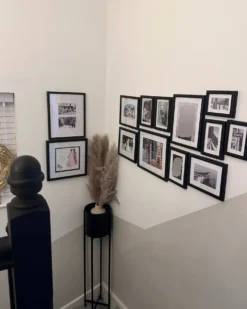 Sæt af 7 fotorammer ZINARE Urbant motiv Sort