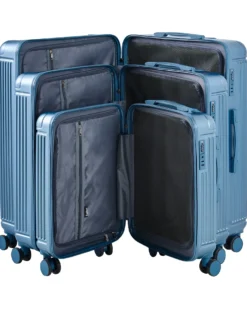 Sæt af 3 hardcase-kufferter MYNTIS Blå