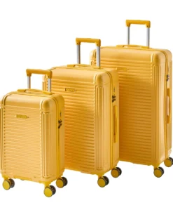 Sæt af 3 hardcase-kufferter MYNTIS Gul