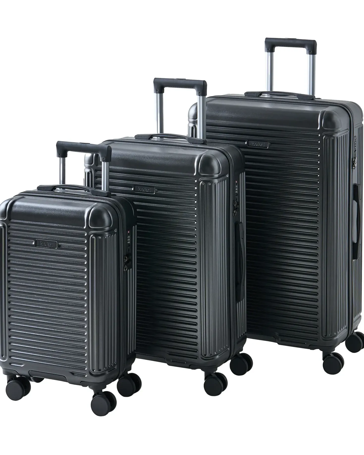 Sæt af 3 hardcase-kufferter MYNTIS Mørkegrå