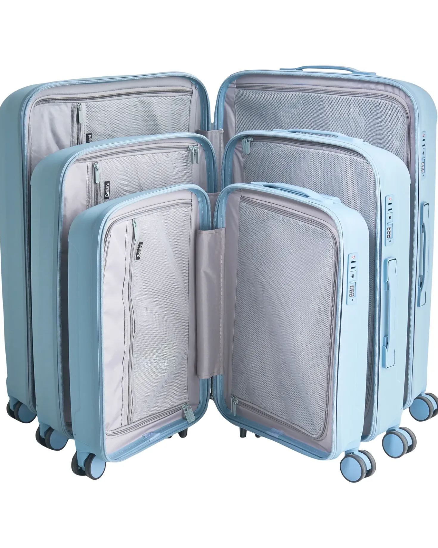 Sæt af 3 hardcase-kufferter TONSAI Blå
