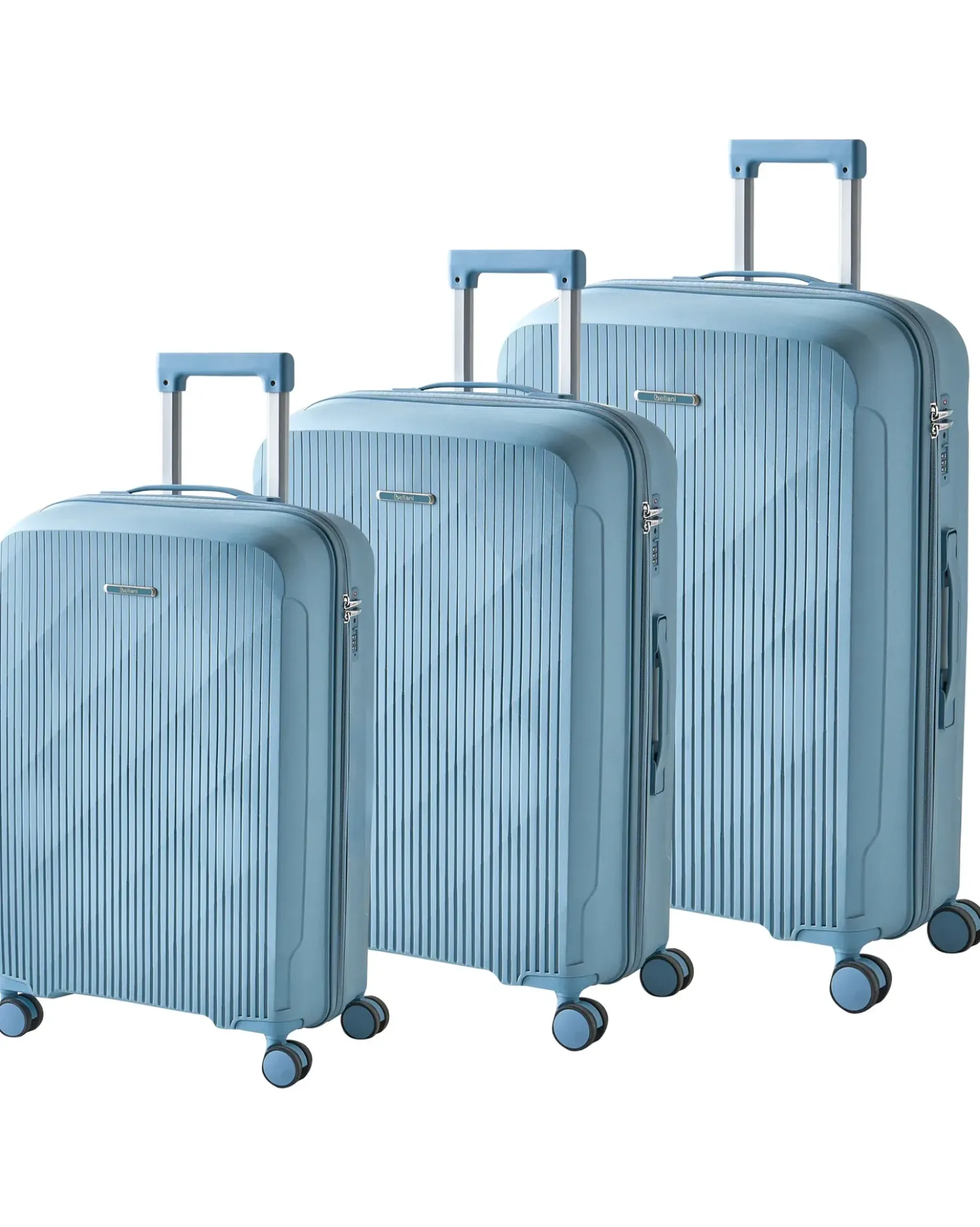 Sæt af 3 hardcase-kufferter TONSAI Blå