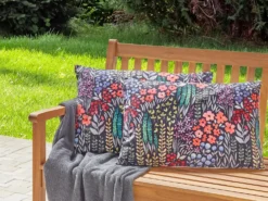 Sæt af 2 havehynder CASTELARO Blomstermønster 40 x 60 cm Multifarvet
