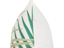 Sæt af 2 havehynder GAIANA Plante mønster 45 x 45 cm Grøn