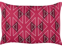 Sæt af 2 havehynder MEZZANO Geometrisk mønster 40 x 60 cm Fuchsia