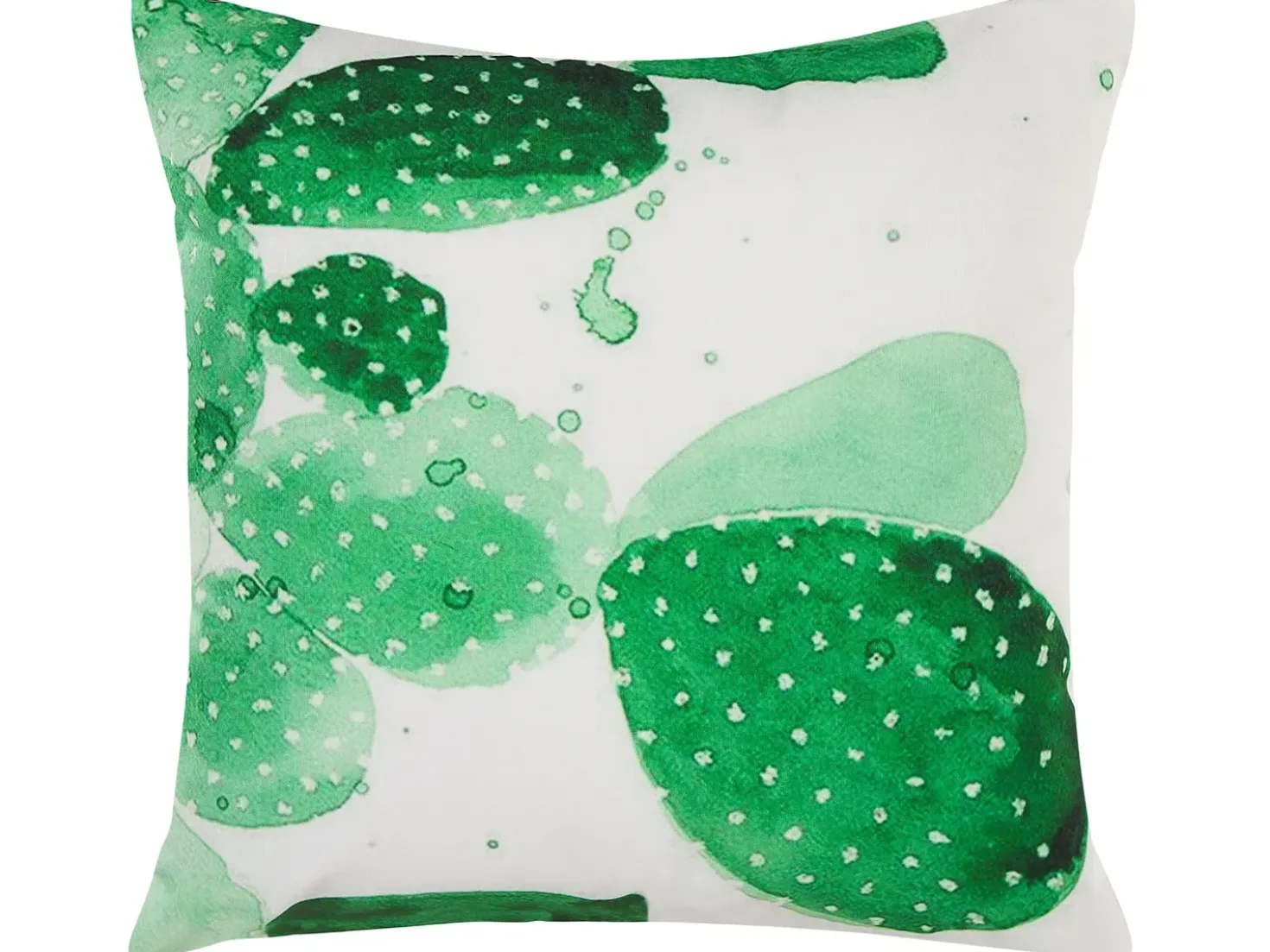 Sæt af 2 havehynder OSTINA Plante mønster 45 x 45 cm Grøn