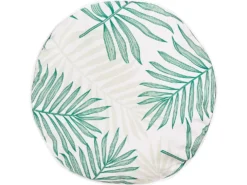 Sæt af 2 havehynder POGGIO Plante mønster 40 x 40 cm Grøn