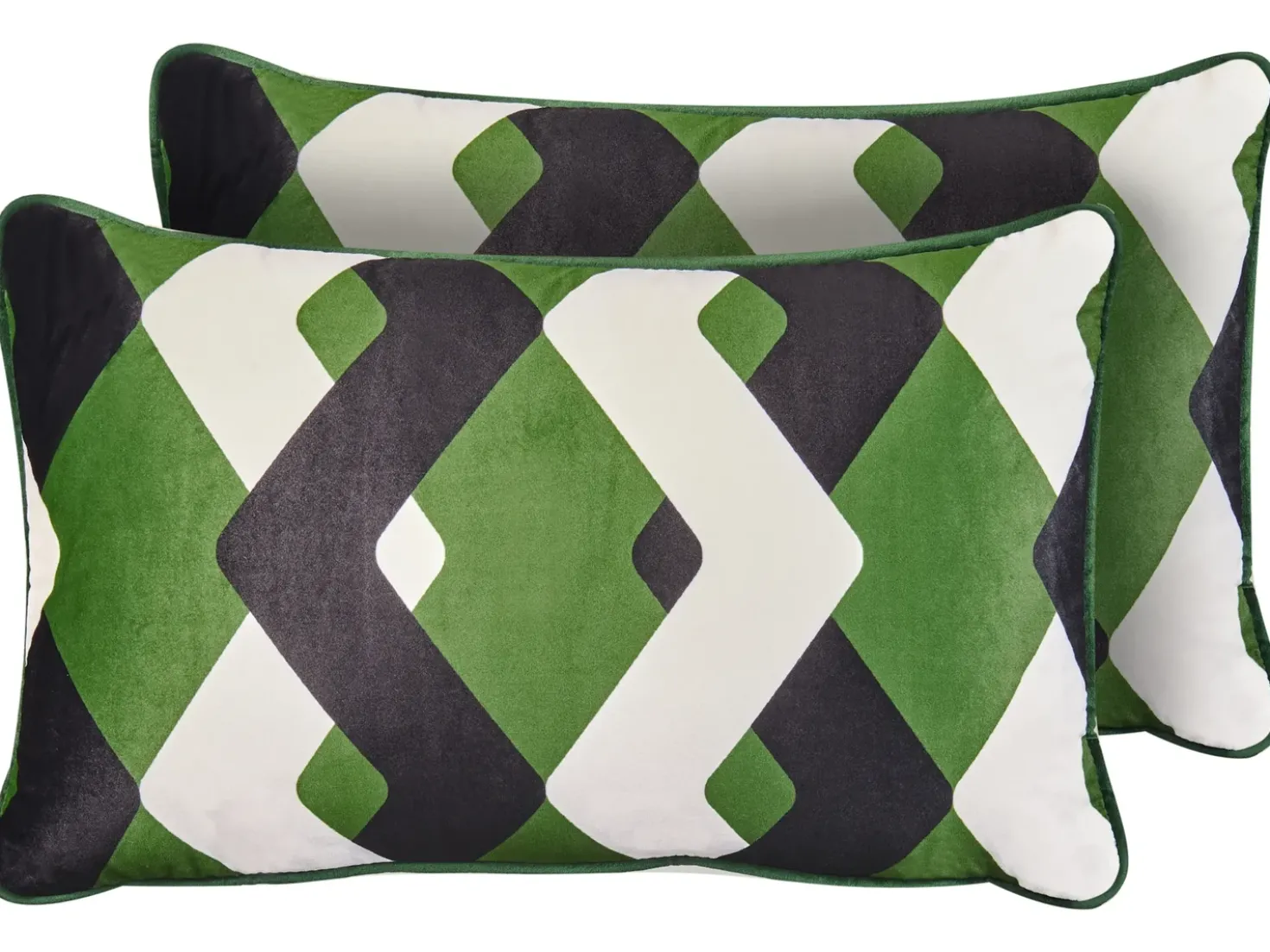 Sæt af 2 havehynder SWAY Geometrisk mønster 30 x 50 cm Multifarvet