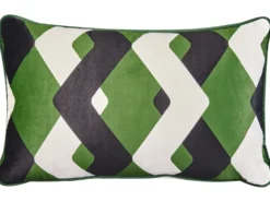Sæt af 2 havehynder SWAY Geometrisk mønster 30 x 50 cm Multifarvet
