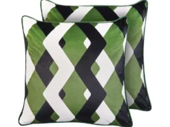 Sæt af 2 havehynder SWAY Geometrisk mønster 45 x 45 cm Multifarvet