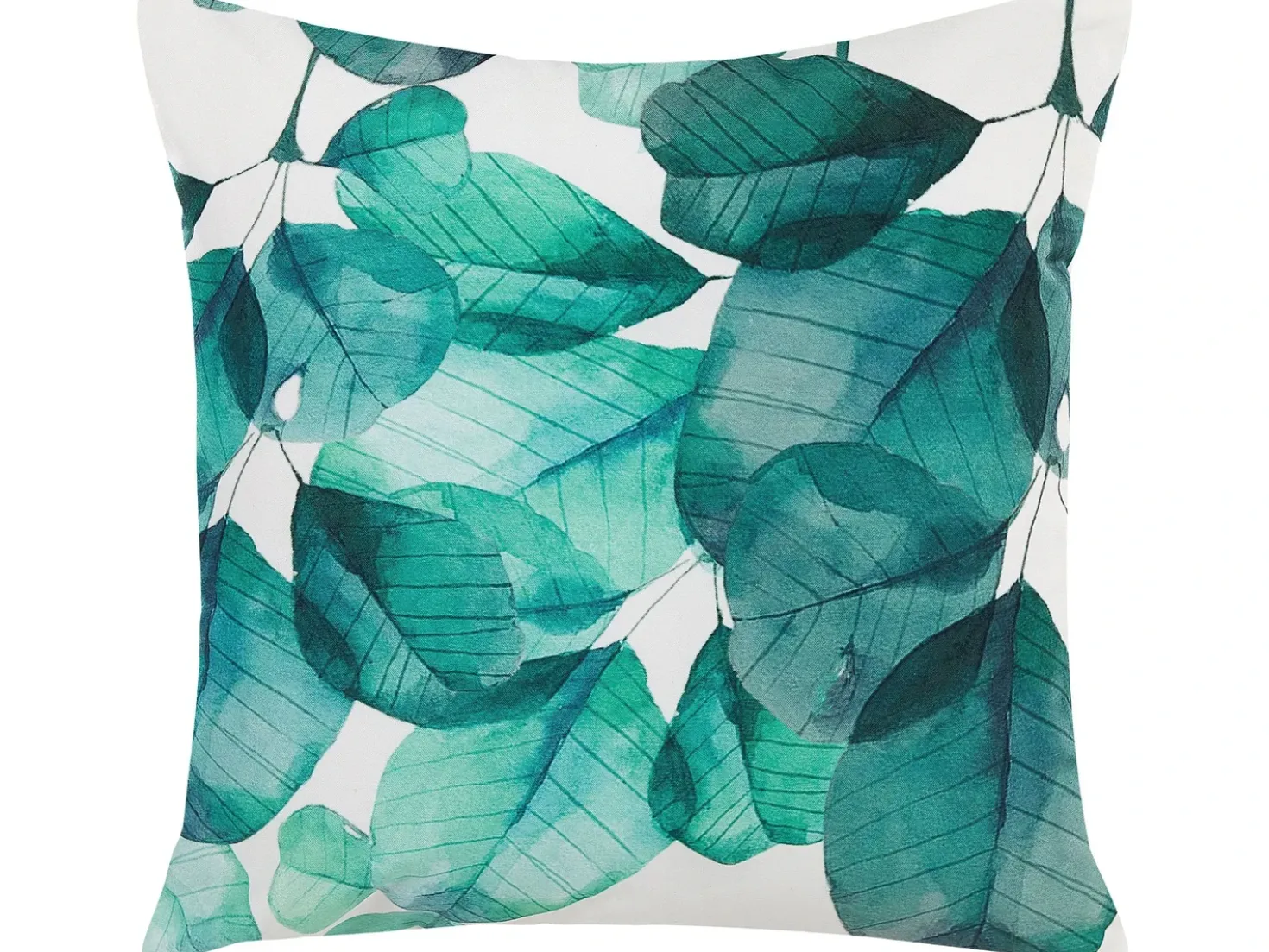 Sæt af 2 havehynder TREBBO Plante mønster 45 x 45 cm Blågrøn