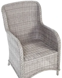 Sæt af 2 havelænestole CASCAIS PE-rattan Beige
