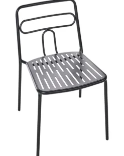 Sæt af 2 havestole AGEROLA Metal Sort