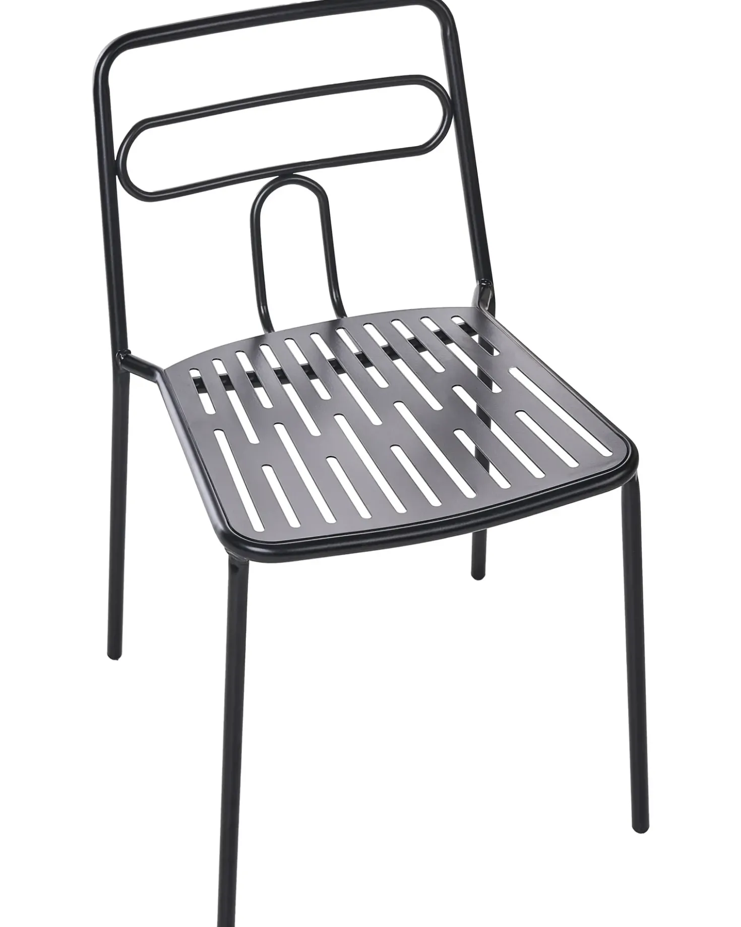 Sæt af 2 havestole AGEROLA Metal Sort