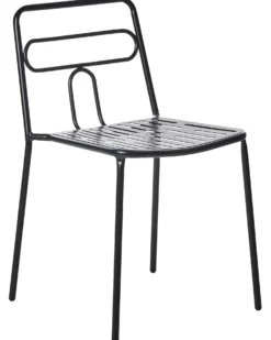 Sæt af 2 havestole AGEROLA Metal Sort