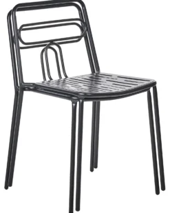 Sæt af 2 havestole AGEROLA Metal Sort