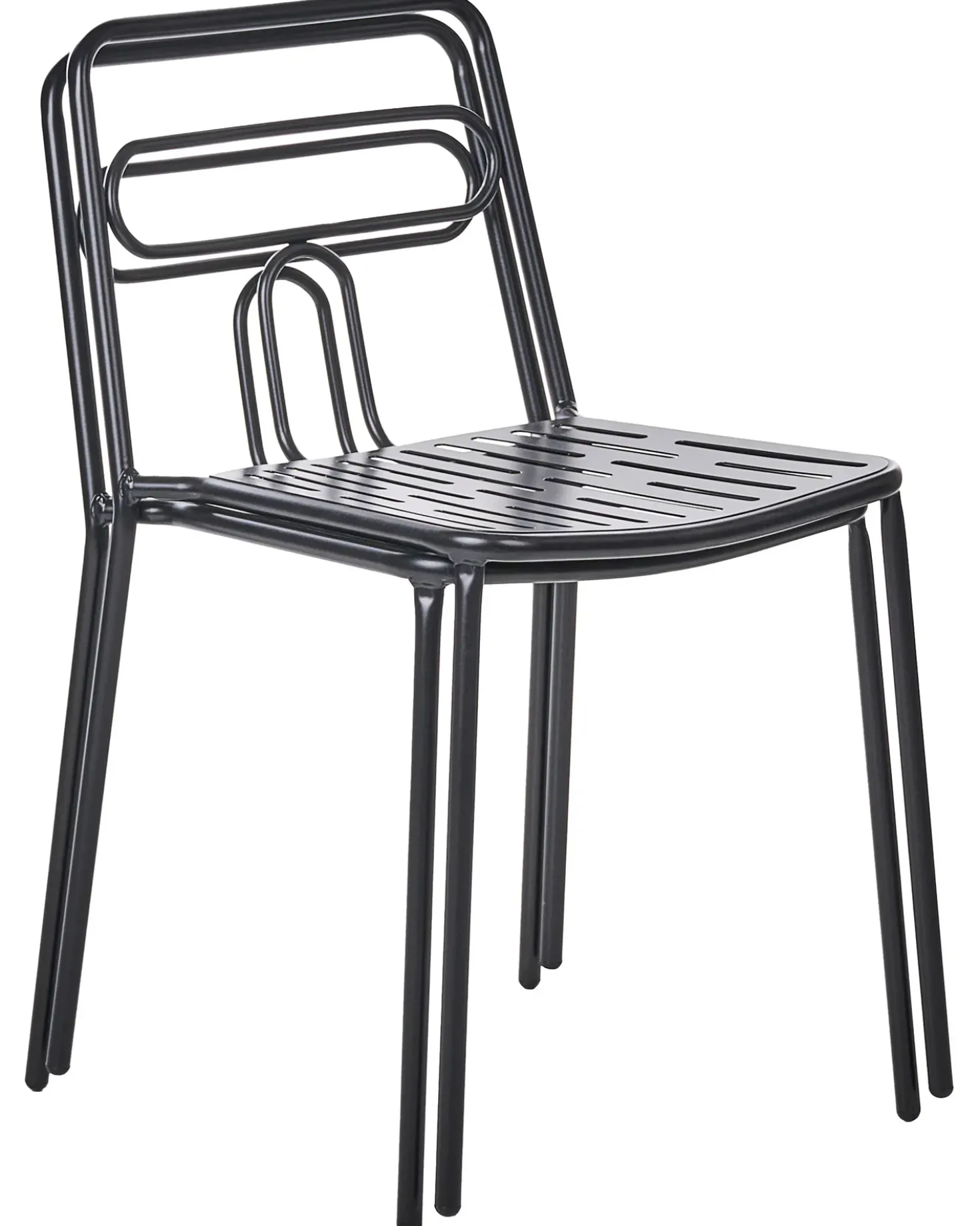 Sæt af 2 havestole AGEROLA Metal Sort