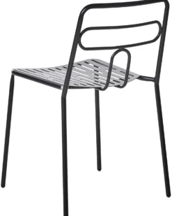 Sæt af 2 havestole AGEROLA Metal Sort