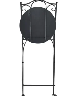 Sæt af 2 havestole AGGIUS Foldbar Metal Sort