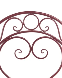 Sæt af 2 havestole ALBINIA Metal Bordeaux