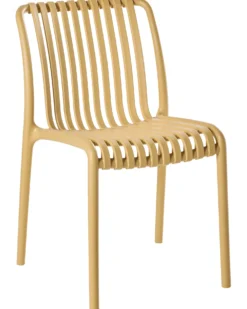 Sæt af 4 havestole ARICCIA Sennepsgul