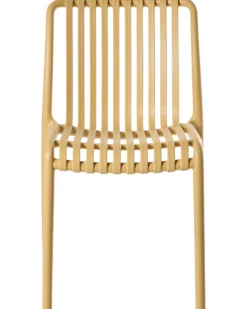 Sæt af 4 havestole ARICCIA Sennepsgul