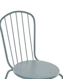 Sæt af 4 havestole CALVI Metal Himmelblå