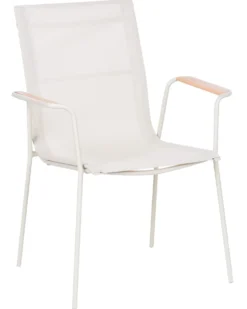 Sæt af 4 havestole CARAVINO Metal Lys Beige