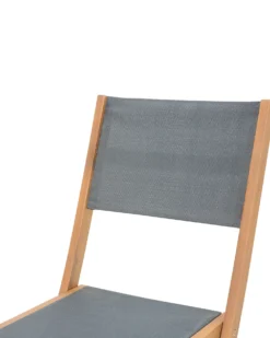 Sæt af 2 havestole CESANA Akacietræ Lysebrun