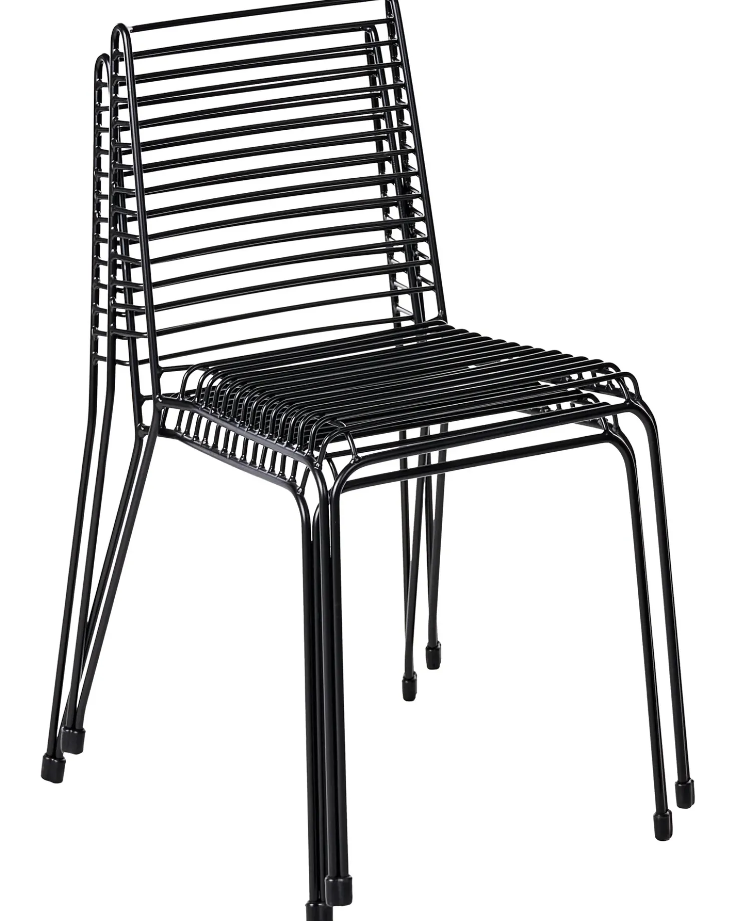 Sæt af 2 havestole CHIEVE Metal Sort
