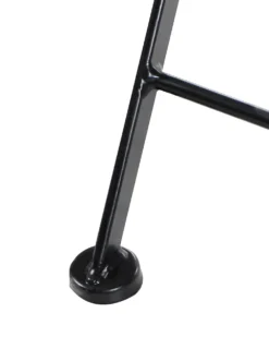 Sæt af 2 havestole COMISO Foldbar Metal Sort/hvid