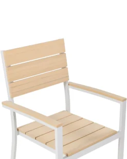 Sæt af 6 havestole COMO Beige