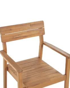 Sæt af 6 havestole FORNELLI Akacietræ Brun