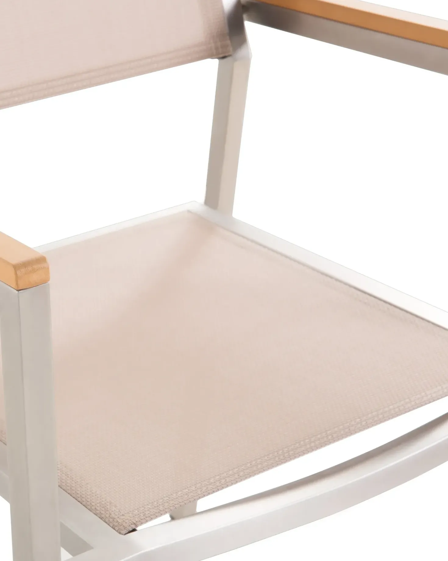 Sæt af 6 havestole GROSSETO Rustfrit stål Beige