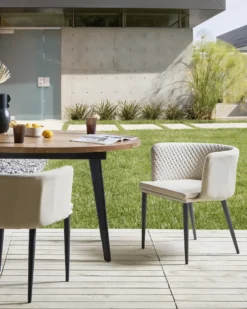 Sæt af 2 havestole LIMASSON Beige