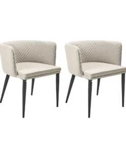 Sæt af 2 havestole LIMASSON Beige