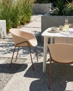 Sæt af 2 havestole METEORA Syntetisk materiale Beige