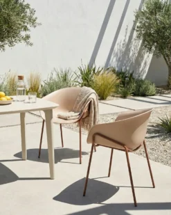 Sæt af 2 havestole METEORA Syntetisk materiale Beige
