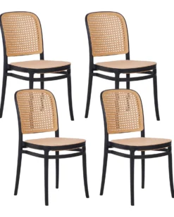 Sæt af 4 havestole PLOSE Beige