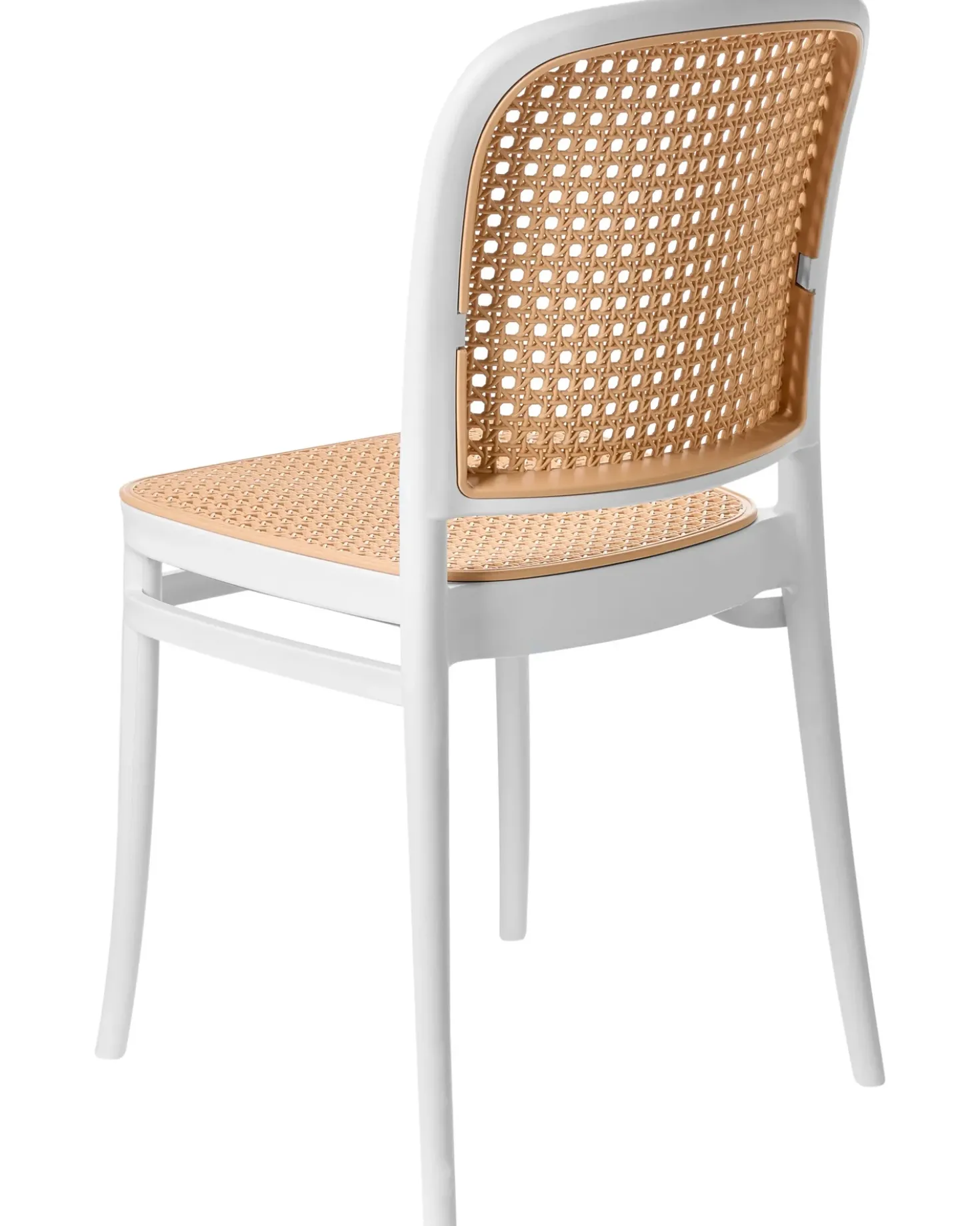 Sæt af 4 havestole PLOSE Hvid/beige
