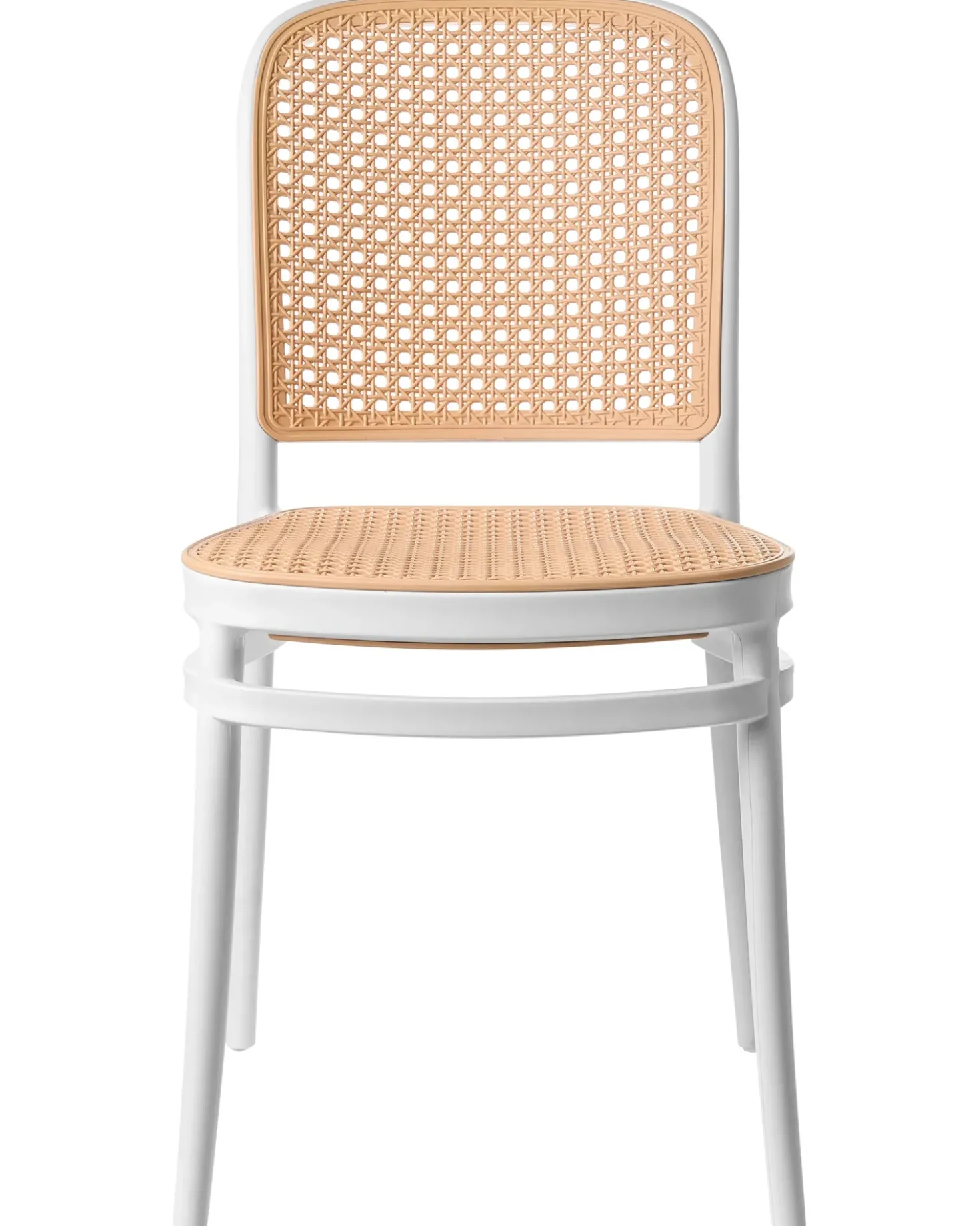 Sæt af 4 havestole PLOSE Hvid/beige