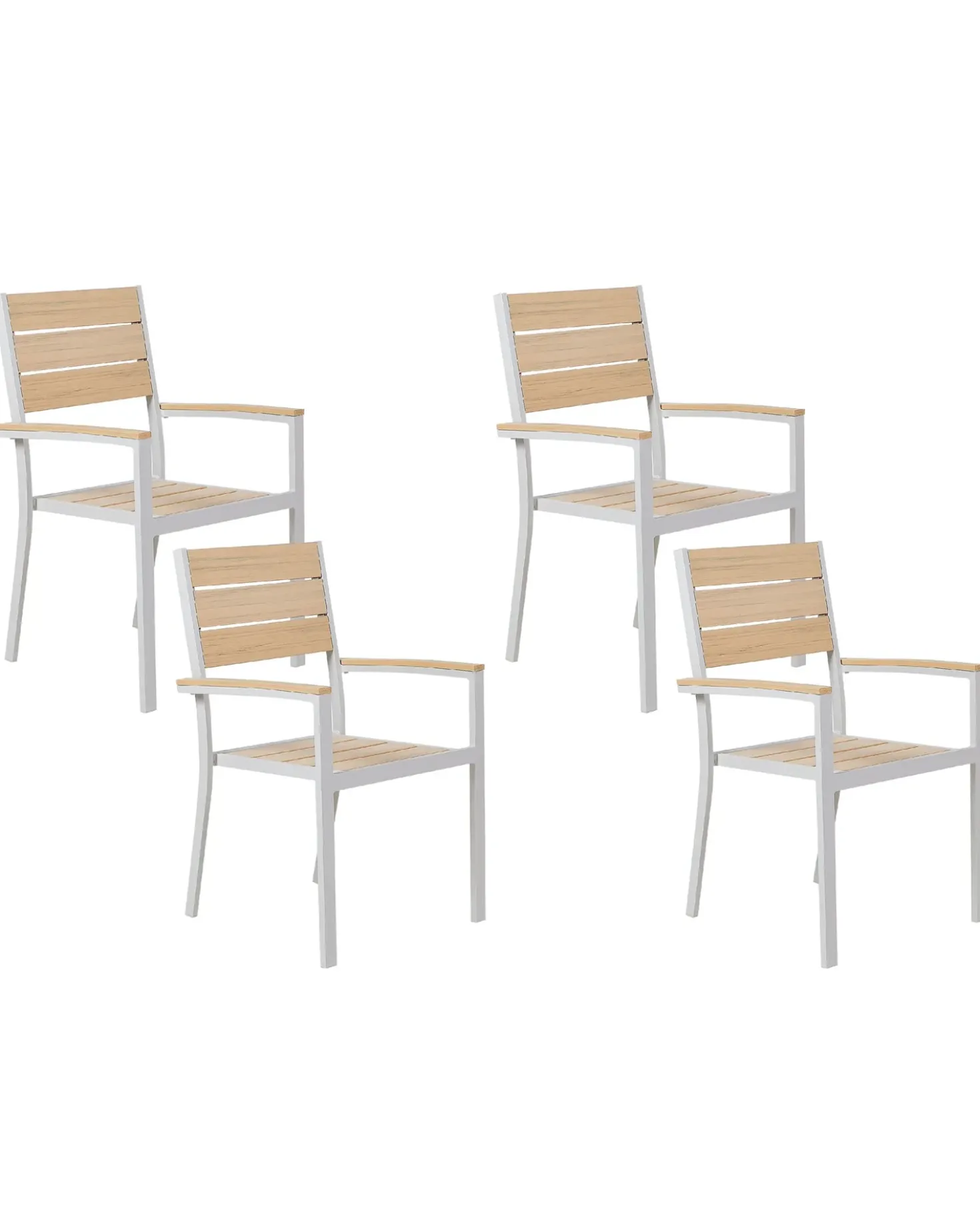 Sæt af 4 havestole PRATO Beige