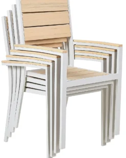 Sæt af 4 havestole PRATO Beige
