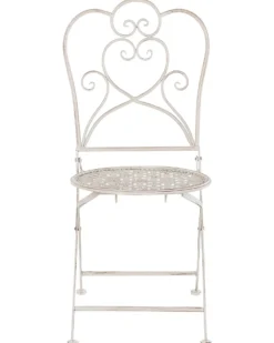 Sæt af 2 havestole TRIESTE Foldbar Metal Lys Beige