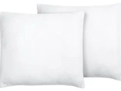 Sæt af 2 hovedpuder ERRIGAL Lav Microfiber 80 x 80 cm Hvid