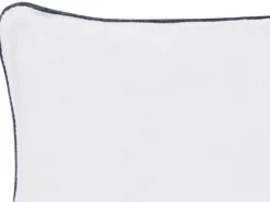 Sæt af 2 hovedpuder PELISTER Høj Microfiber 80 x 80 cm Hvid