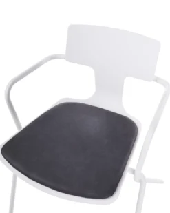 Sæt af 2 konferencestole MANSON Sort/hvid