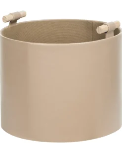 Sæt af 3 kurve ARAM Kunstlæder Beige
