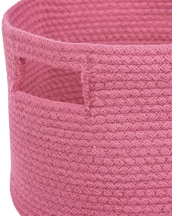 Sæt af 2 kurve CHINIOT Bomuld Fuchsia
