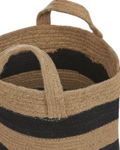 Sæt af 2 kurve GEREDE Jute Naturlig